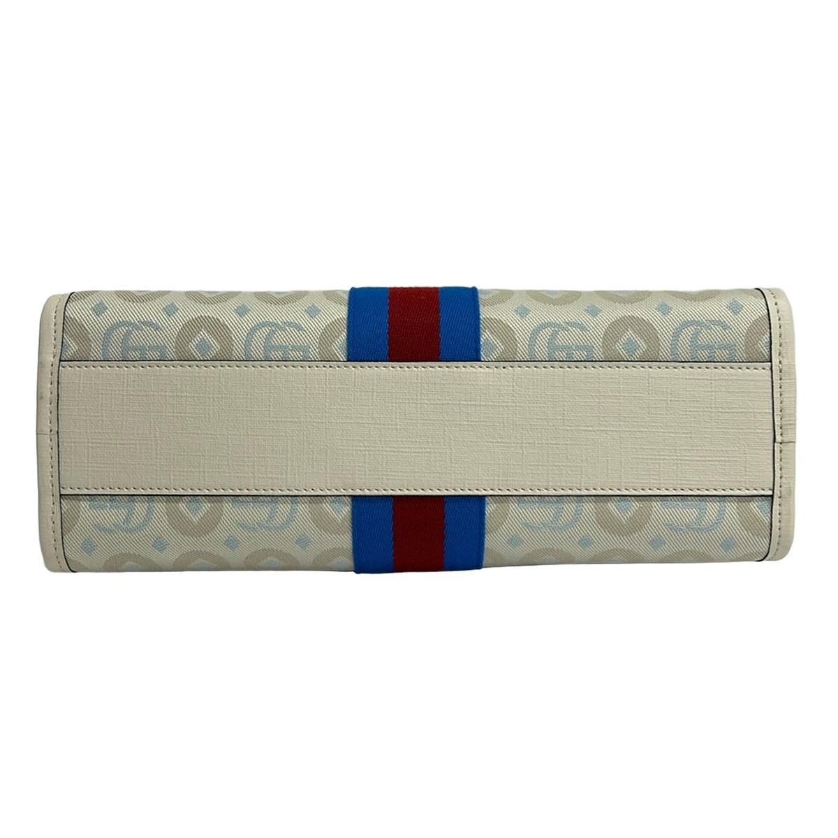 Gucci Tote Children's GG Print Ivory Blue Multi Leather — view 5