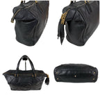 Gucci Soho Leather Tote Tassel Charm GG Black — view 3