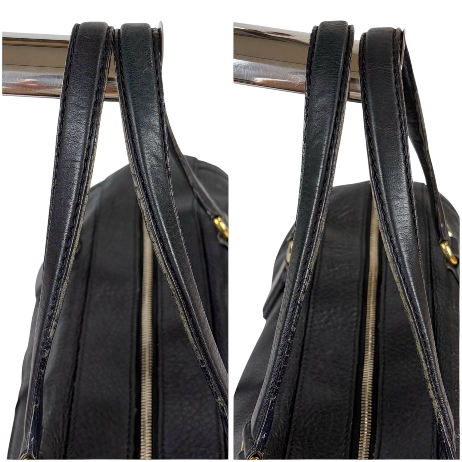 Gucci Soho Leather Tote Tassel Charm GG Black — view 6