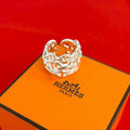 Hermes Chaine D'ancre GM Ring 925 Sterling Silver