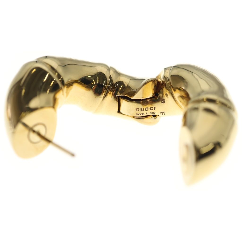 Gucci Bamboo Hoop Earrings Gold — view 5