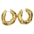 Gucci Bamboo Hoop Earrings Gold — view 4