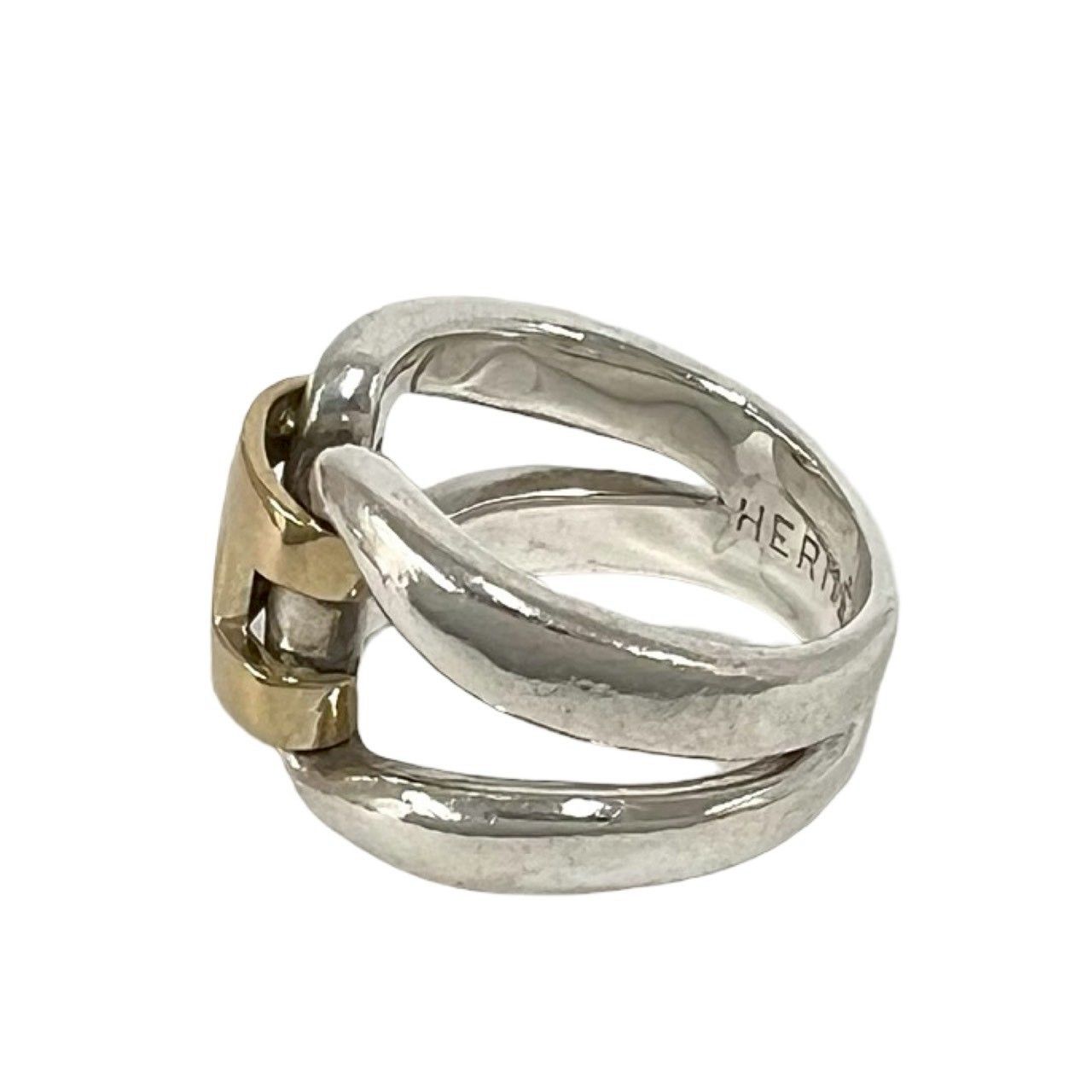 Hermes History Ring 925 Sterling Silver Gold — view 4