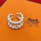 Hermes Parade Ring 925 Sterling Silver