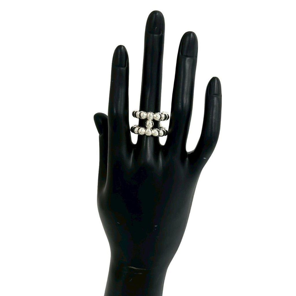 Hermes Parade Ring 925 Sterling Silver — view 2