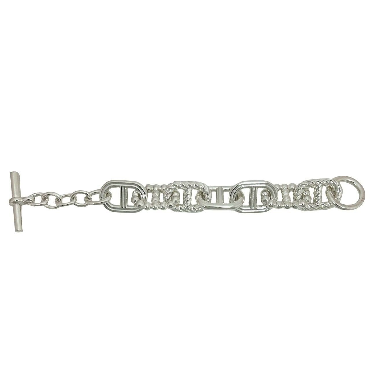 Hermes Chaine D'ancre Alea 2 Bracelet 925 Sterling Silver — view 5