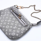 Louis Vuitton Monogram Mini Lin Mini Pochette Accessoires Plantine Handbag Gray — view 3