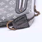 Louis Vuitton Monogram Mini Lin Mini Pochette Accessoires Plantine Handbag Gray — view 8