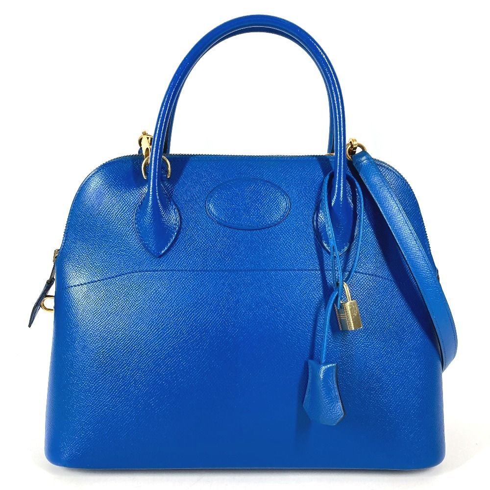 Hermes Handbag Bolide 31 Epsom Blue