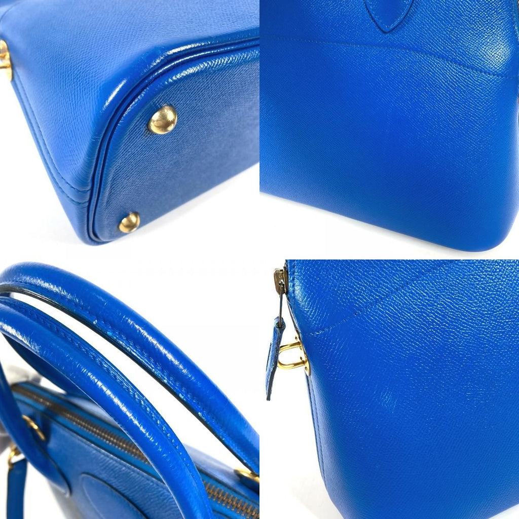 Hermes Handbag Bolide 31 Epsom Blue — view 7