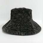 Louis Vuitton Chapeau Monogram Denim Hat Black L Cotton — view 4