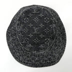 Louis Vuitton Chapeau Monogram Denim Hat Black L Cotton — view 6