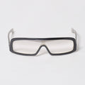 Chanel Shield Shape Sunglasses Acetate Gray Eyewear