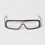 Chanel Shield Shape Sunglasses Acetate Gray Eyewear