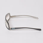 Chanel Shield Shape Sunglasses Acetate Gray Eyewear — view 4