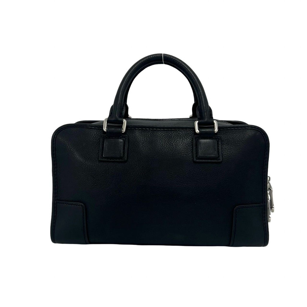 Loewe Amazona 28 Anagram Logo Leather Boston Bag Black — view 3