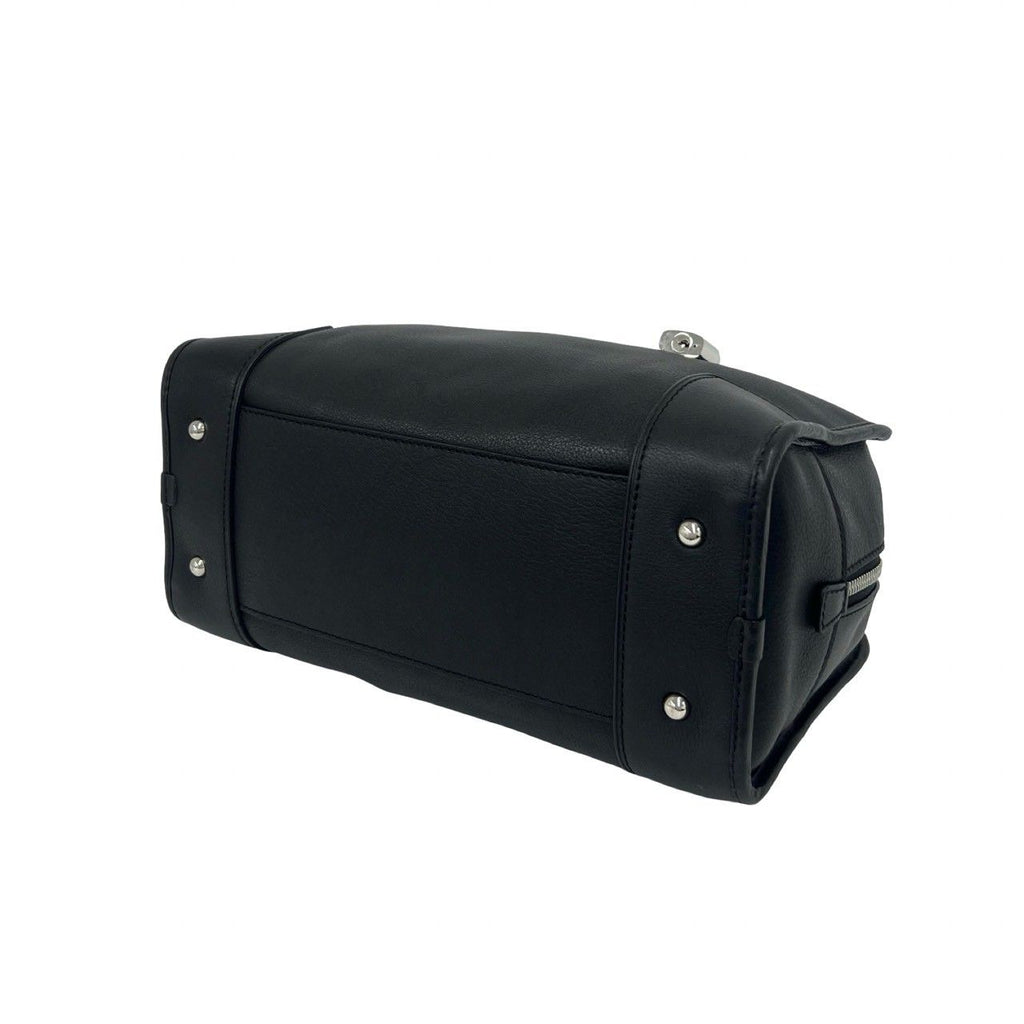 Loewe Amazona 28 Anagram Logo Leather Boston Bag Black — view 8