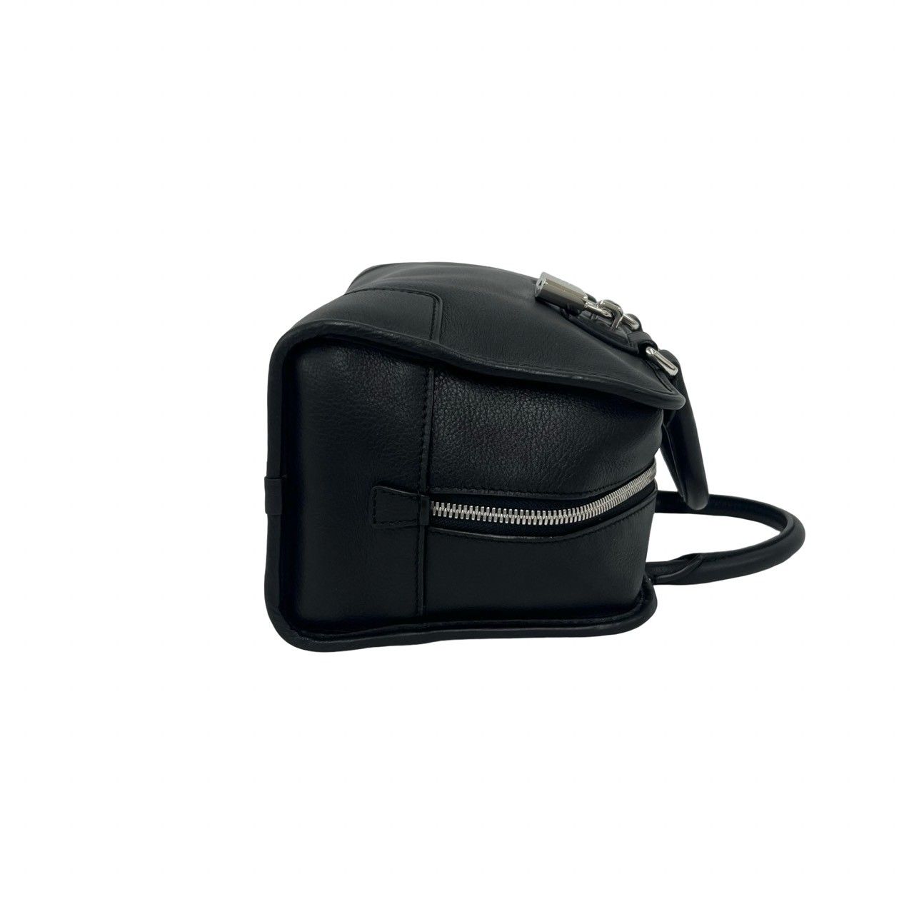 Loewe Amazona 28 Anagram Logo Leather Boston Bag Black — view 6