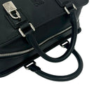 Loewe Amazona 28 Anagram Logo Leather Boston Bag Black — view 4