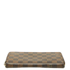 Louis Vuitton Damier Zippy Wallet Zip Around Brown Leather — view 3