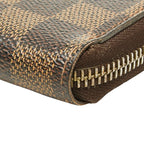 Louis Vuitton Damier Zippy Wallet Zip Around Brown Leather — view 4