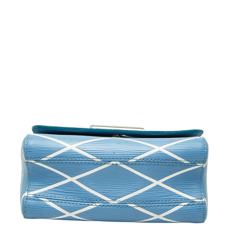 Louis Vuitton Epi Martage Twist PM Chain Shoulder Bag Blue White Leather — view 3