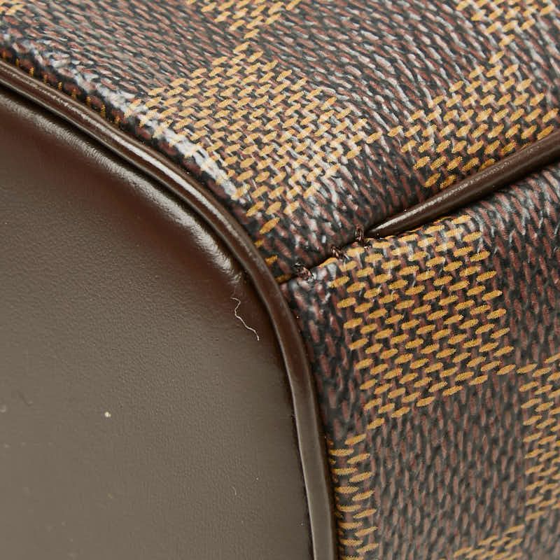 Louis Vuitton Damier Ipanema PM Crossbody Shoulder Bag Brown Leather — view 6