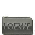 Loewe Logo Bicolor Fragment Case Coin Card Gray Black Leather
