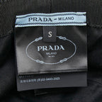 Prada Logo Bucket Hat Black Cotton — view 6