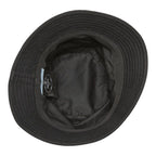 Prada Logo Bucket Hat Black Cotton — view 4