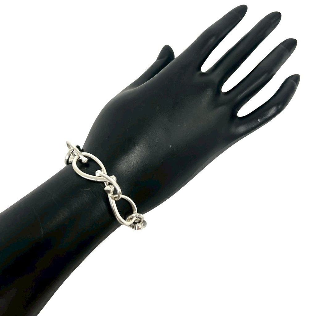 Gucci Vintage Nail Motif Bracelet 925 Sterling Silver Chain — view 2