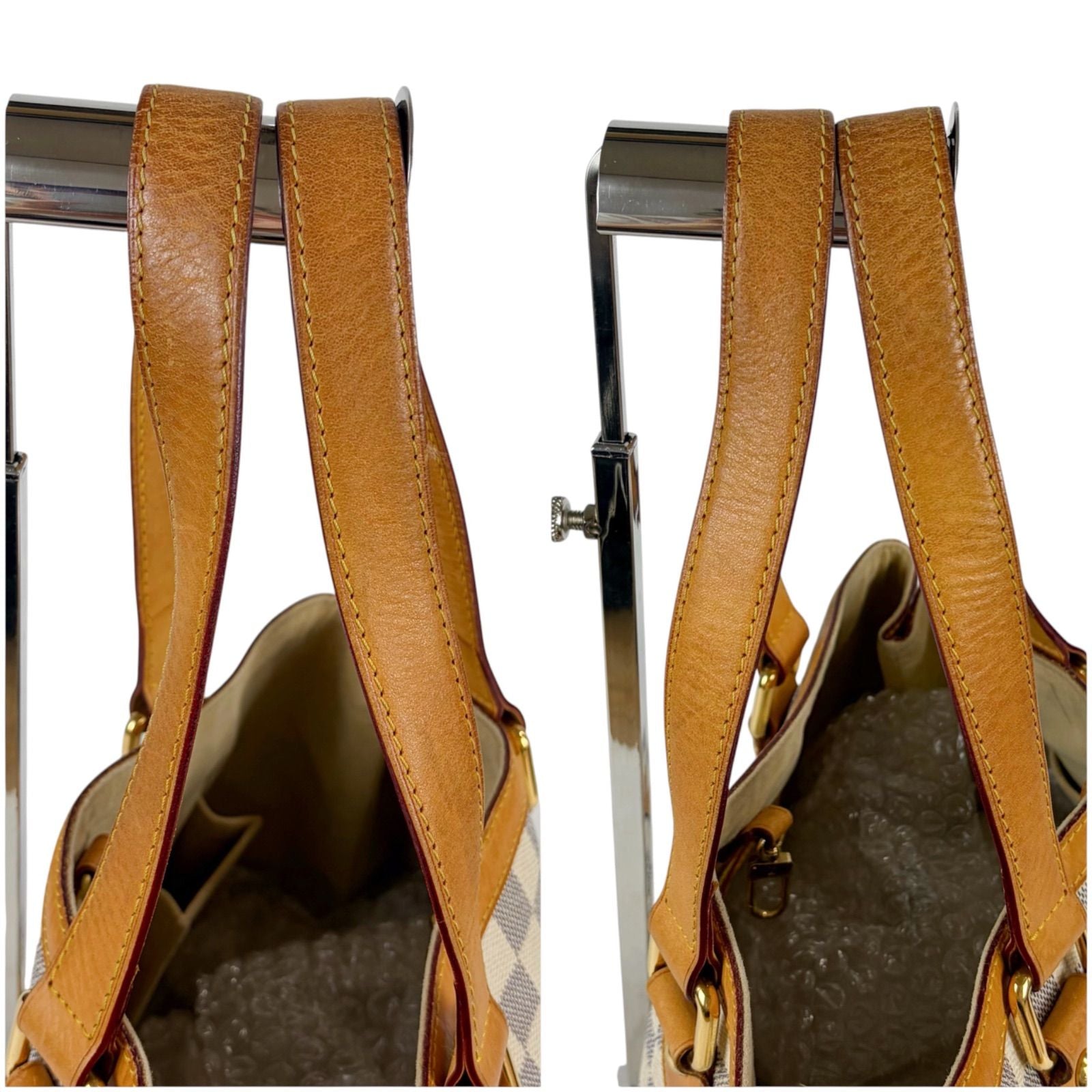 Louis Vuitton Damier Azur Leather Hampstead PM Tote Shoulder — view 7