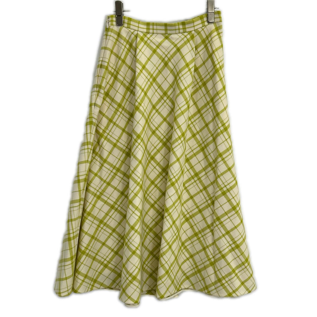 Dior Checkered Flare Skirt — view 2