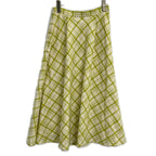 Dior Checkered Flare Skirt — view 2