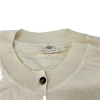 Hermes Off White Silk Blend Cardigan 42 — view 3