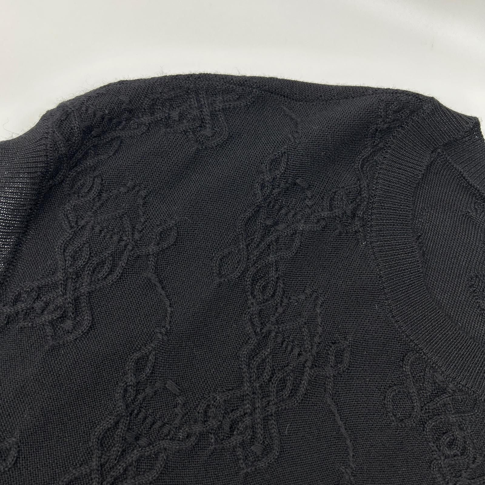 Hermes Black Cashmere Silk Sleeveless Knit Dress 42 — view 5