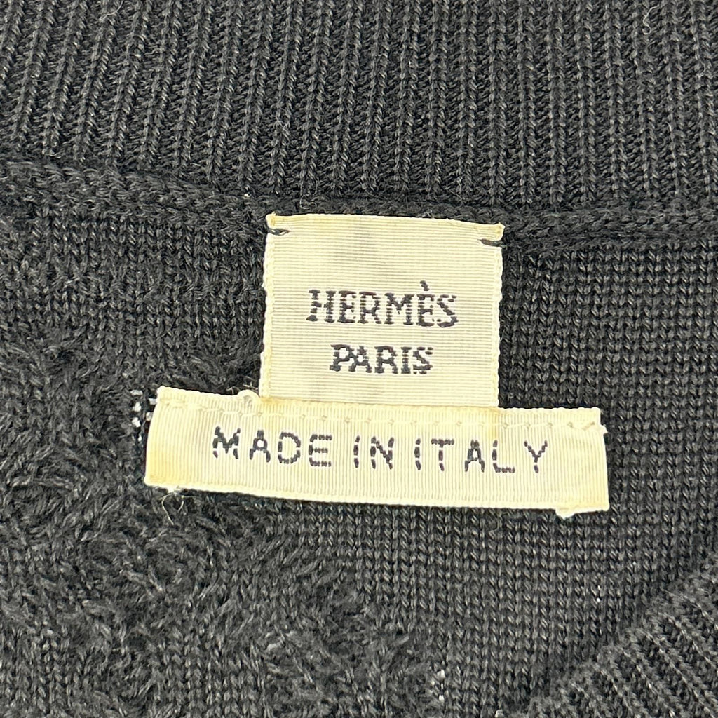 Hermes Black Cashmere Silk Sleeveless Knit Dress 42 — view 3