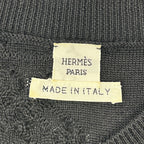 Hermes Black Cashmere Silk Sleeveless Knit Dress 42 — view 3