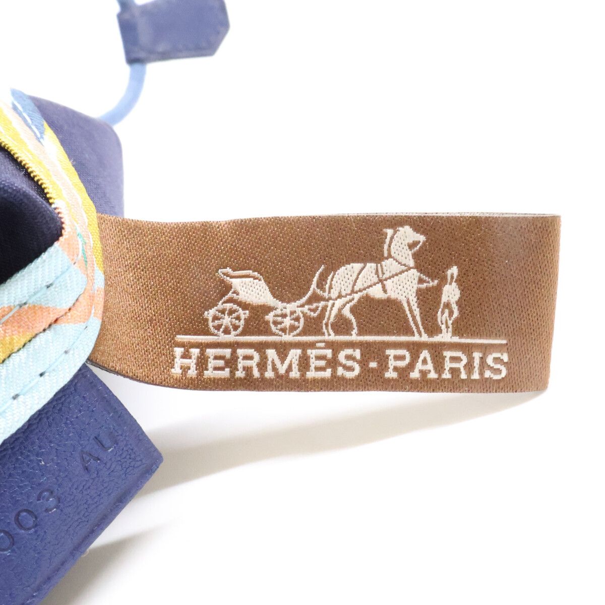 Hermes Modernism Tropical Musardine Potion Silk Drawstring Handbag — view 7