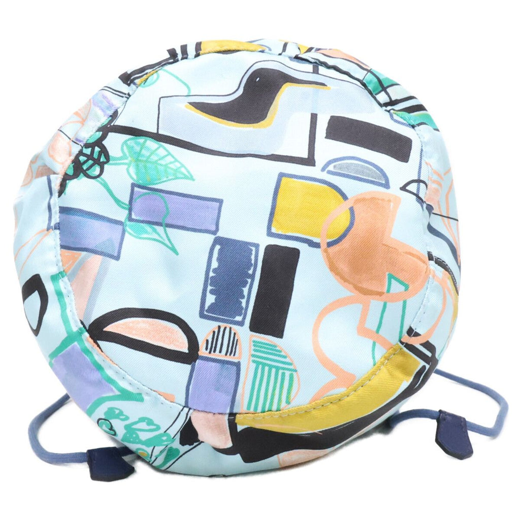 Hermes Modernism Tropical Musardine Potion Silk Drawstring Handbag — view 5
