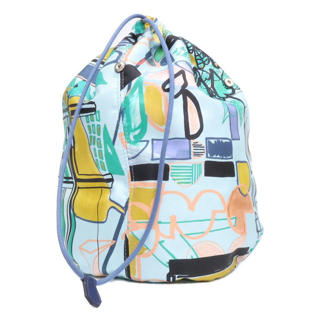 Hermes Modernism Tropical Musardine Potion Silk Drawstring Handbag — view 2