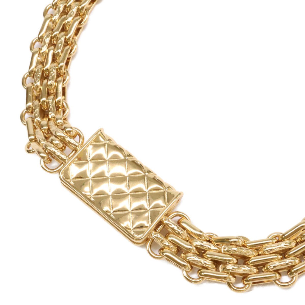 Chanel Quilted Bag Motif HCC Logo Chain Necklace — view 5