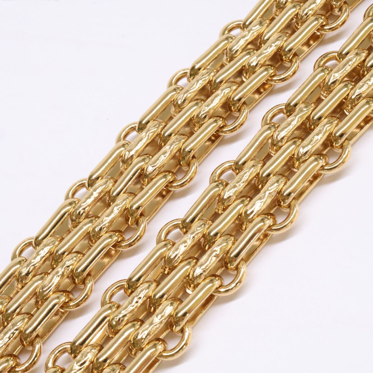 Chanel Quilted Bag Motif HCC Logo Chain Necklace — view 6