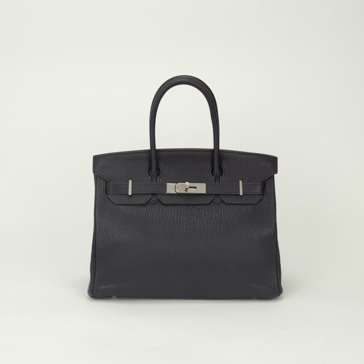 Hermes Birkin 30 Verso Tote Chevre Raisin Lilas Purple Silver Handbag Bicolor