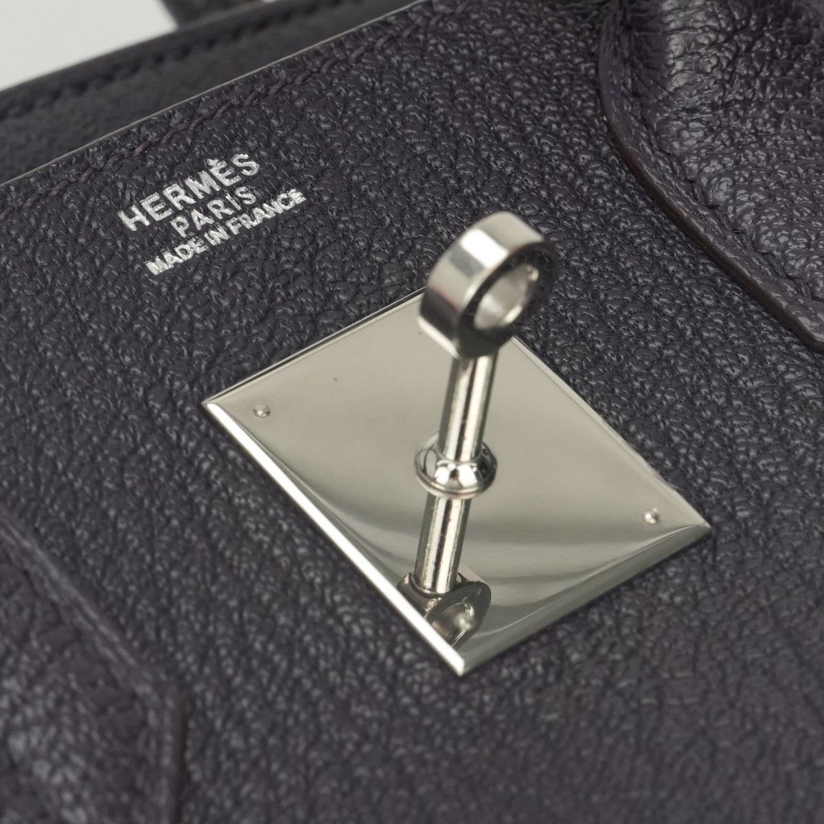 Hermes Birkin 30 Verso Tote Chevre Raisin Lilas Purple Silver Handbag Bicolor — view 8
