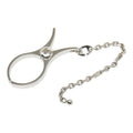 Hermes Filu Glove Holder Bag Charm Silver Metal