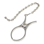 Hermes Filu Glove Holder Bag Charm Silver Metal — view 2