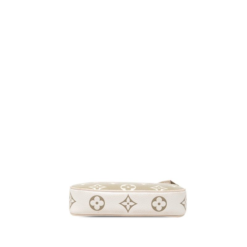 Louis Vuitton Monogram Empreinte Mini Pochette Soir Chain Handbag Pouch Khaki — view 3