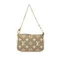 Louis Vuitton Monogram Empreinte Mini Pochette Soir Chain Handbag Pouch Khaki