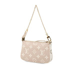 Louis Vuitton Monogram Empreinte Mini Pochette Soir Chain Handbag Pouch Khaki — view 2
